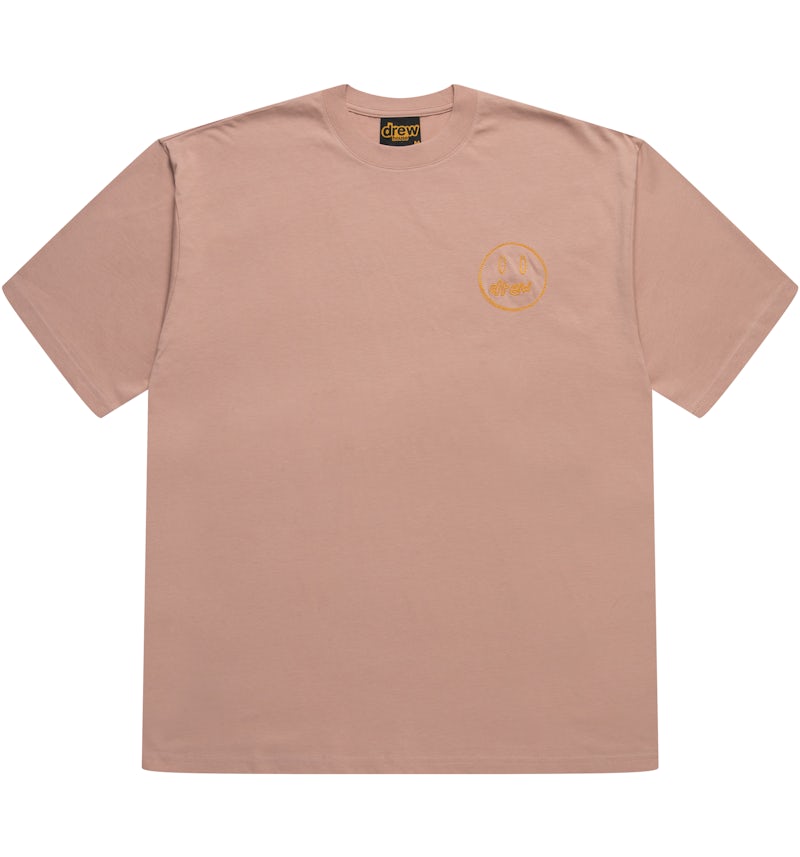 drew house sketch mascot embroidery t-shirt dusty rose Men's