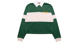 drew house sketch mascot rugby shirt forest/cream