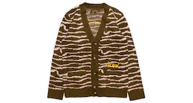 drew house sketch mascot squiggle cardigan olive/ivory