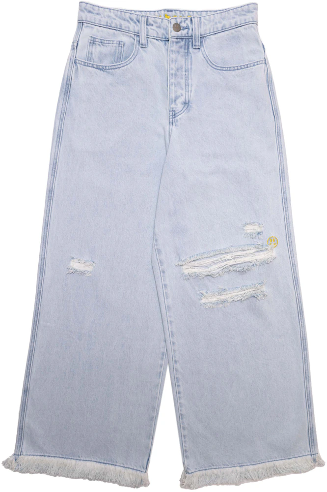 drew house ultra wide leg jean distressed vintage indigo Men's - SS22 - US