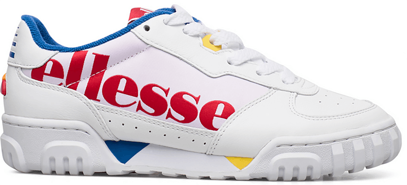 Pre-owned Ellesse Men's Tanker Lo Og (2020) Sneakers In White/red/blue In Multi