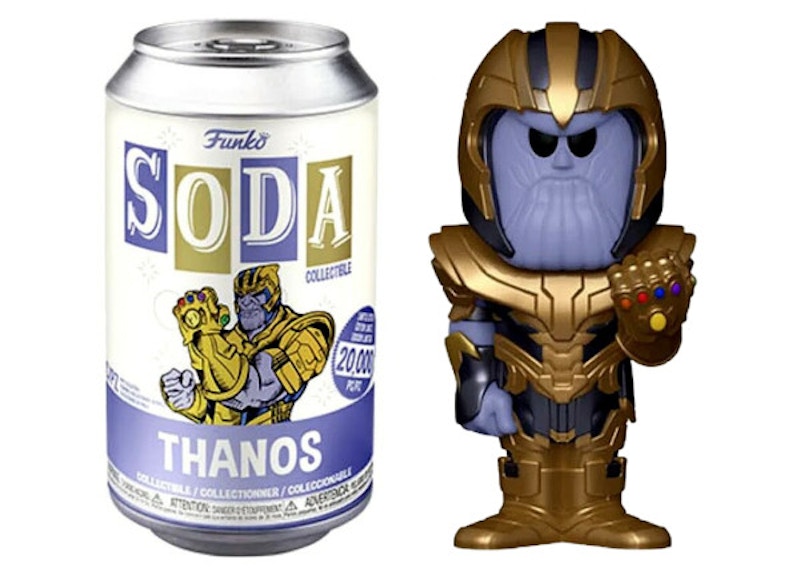 Funko Soda Marvel Thanos Opened Can Common Figure
