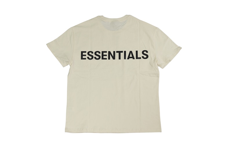 Fear of God Essentials 3M Logo Boxy T-Shirt Butter Cream - FW19 - US