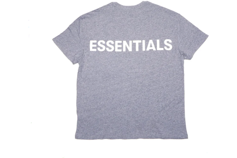 Fear of God Essentials 3M Logo Boxy T-Shirt Dark Heather Grey/Grey
