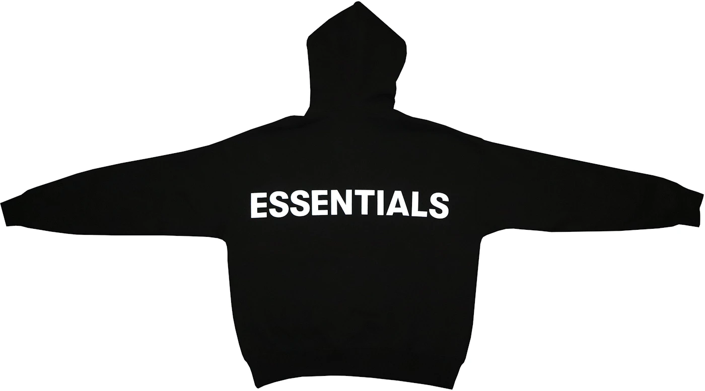 Fear of God Essentials 3M logo Pullover Hoodie Black/Black - FW19 - US
