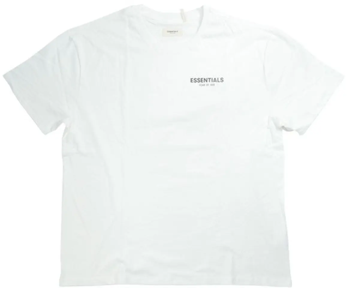Fear of God Essentials Boxy Logo T-shirt White Men's - SS19 - US