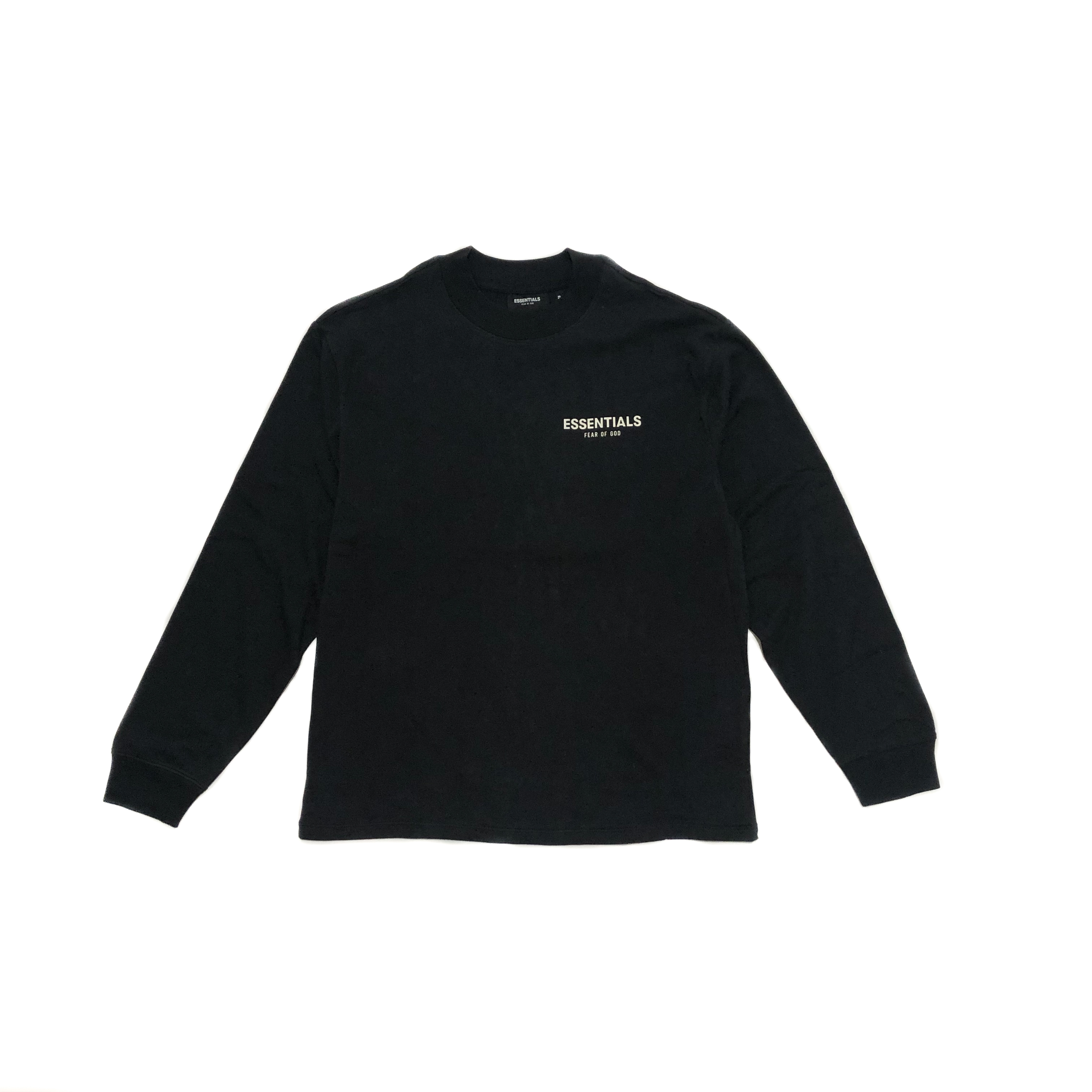 essentials 21ss long sleeve tee black Tシャツ/カットソー(七分/長袖) トップス メンズ 激安の通販