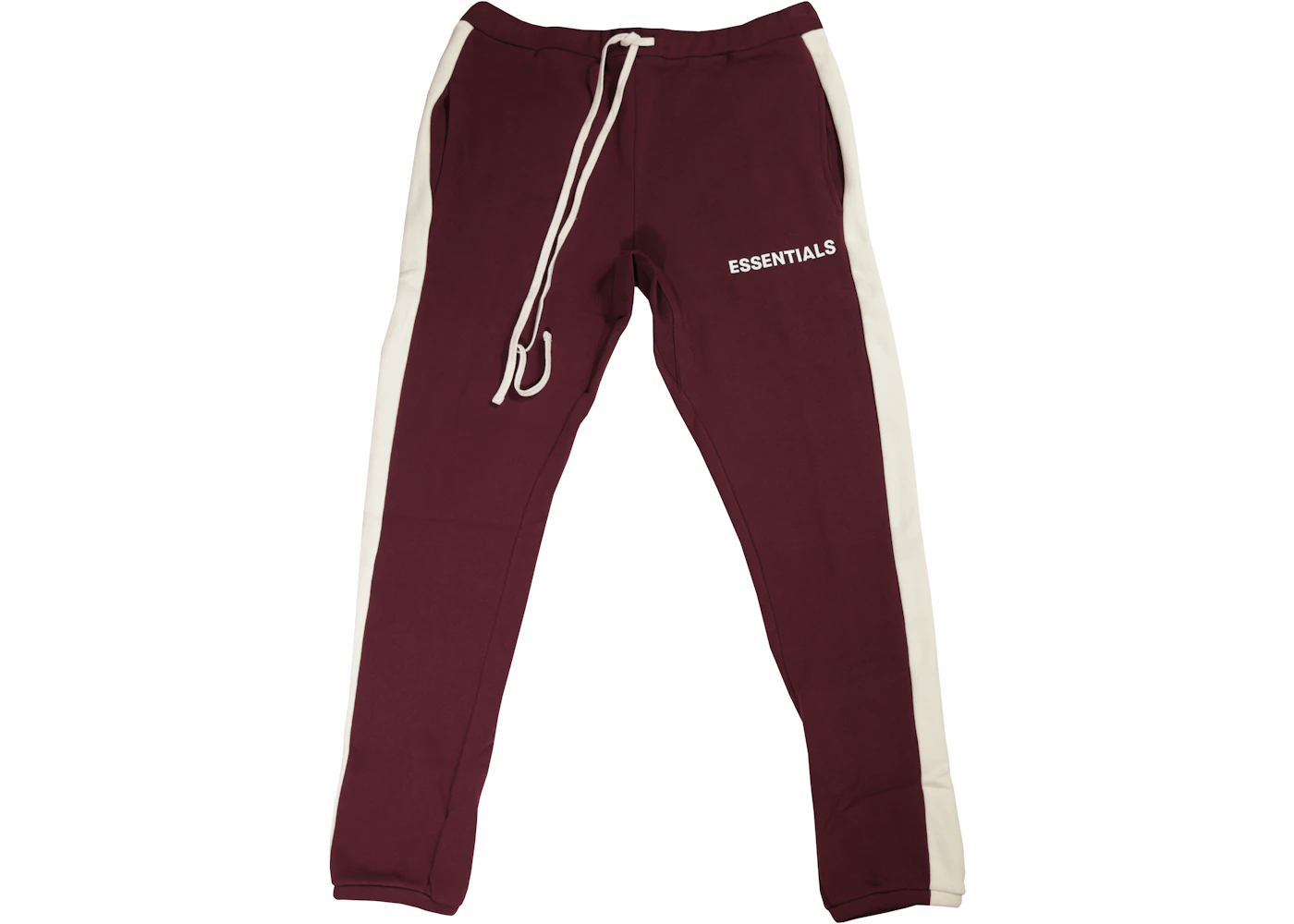 Fear of god essentials top side stripe sweatpants grey