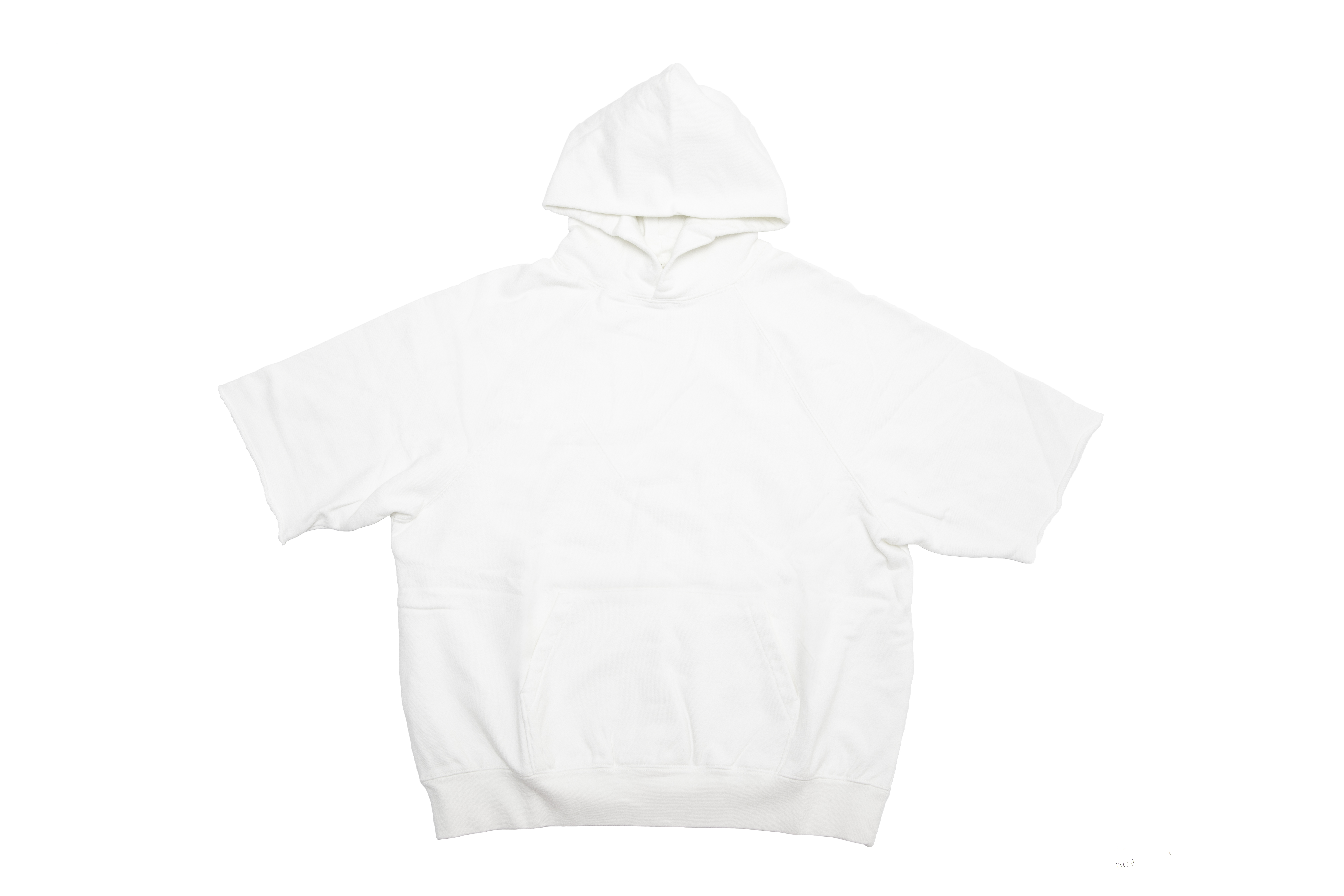 FEAR OF GOD FOG Essentials Cutoff Sleeve Pullover Hoodie White - Collection  One - US