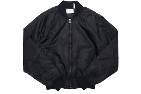 FEAR OF GOD FOG Essentials Bomber Jacket Black Homme de la Collection FOG Essentials FR
