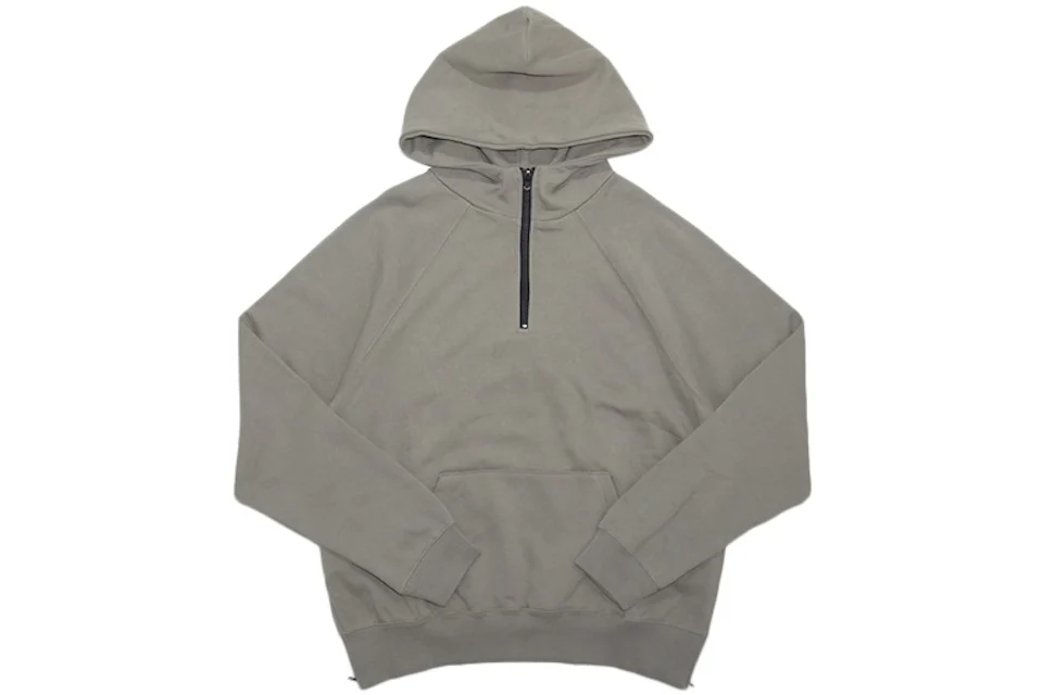 FEAR OF GOD FOG Essentials Half Zip Pullover Hoodie Wild Dove
