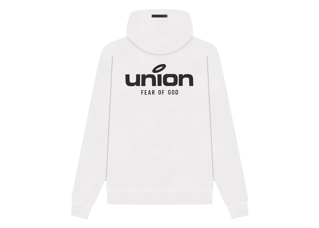 Pre-owned Fear Of God X Union 30 Year Vintage Hoodie White