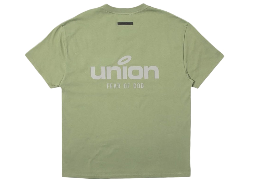 Pre-owned Fear Of God X Union 30 Year Vintage Tee Army