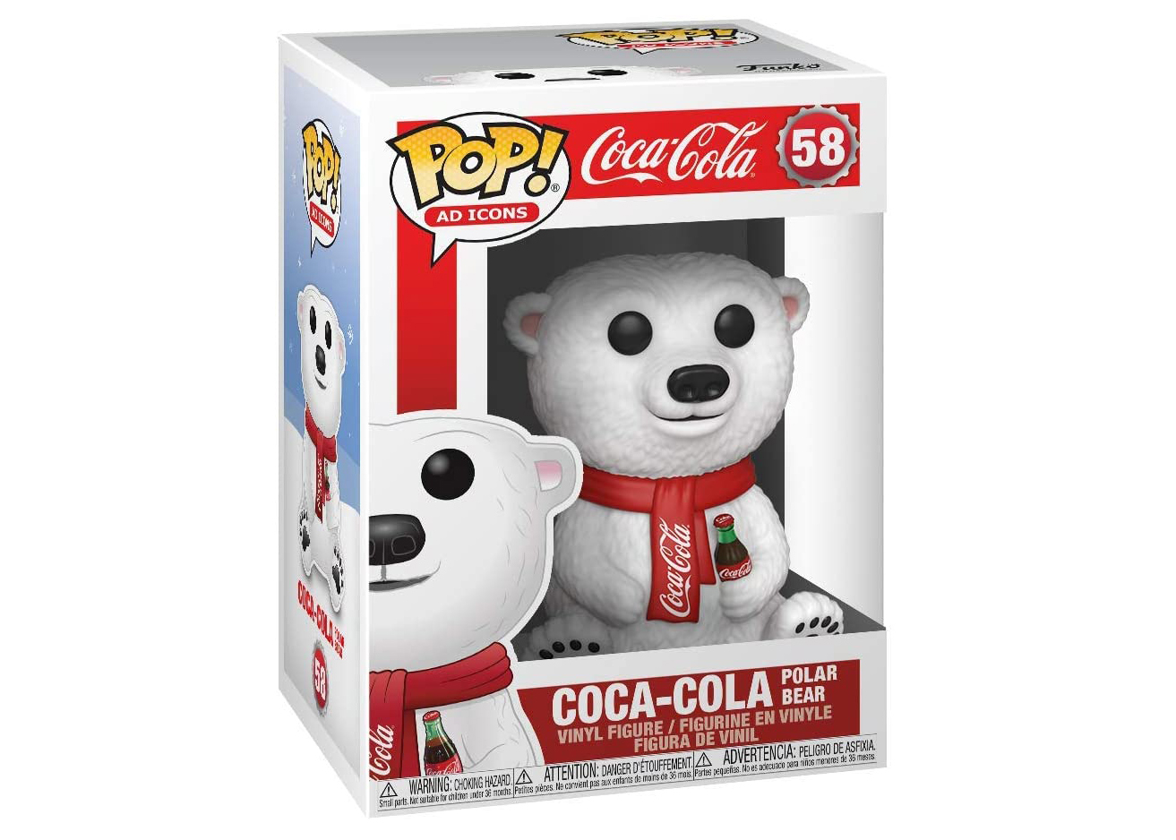 Vinyl Figur Coca Cola Coca-Cola Polar Bear Bär 58 Funko Pop! 
