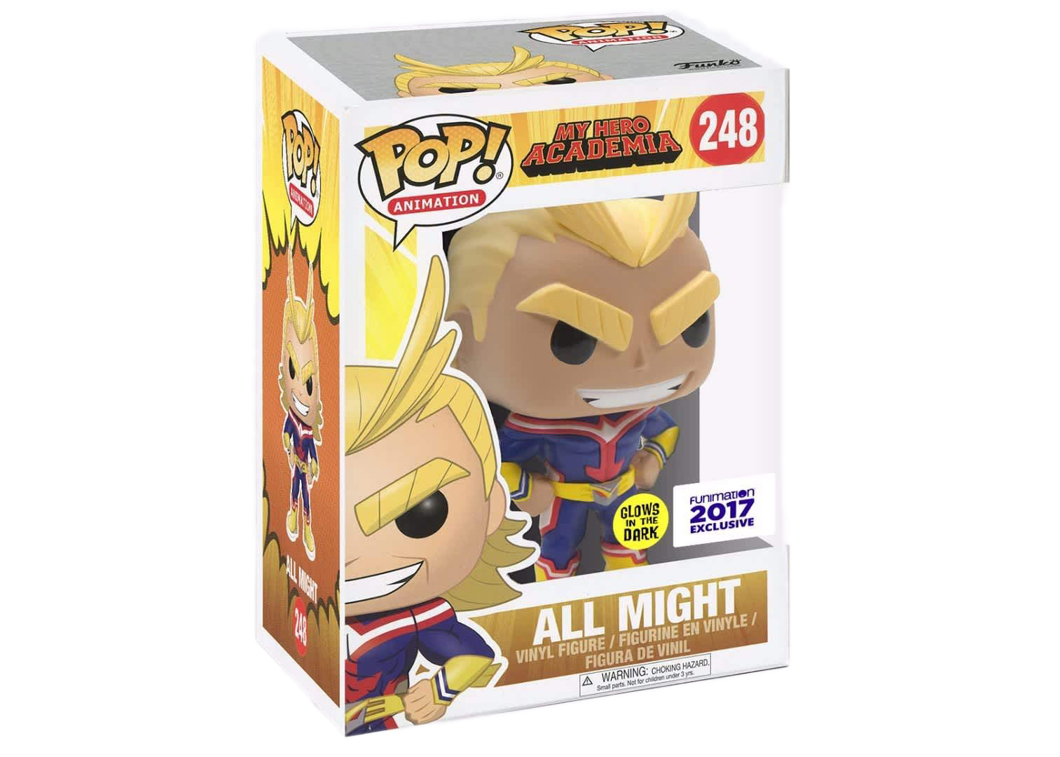 Funko Pop My Hero Academia ALL MIGHT CHROME FUNIMATION Figure NEW & IN STOCK UK 