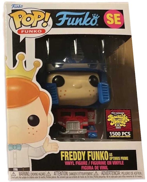 Funko Pop! Fundays Blacklight Battle Freddy Funko As Optimus Prime (White  Box) SE (LE 1500) - US