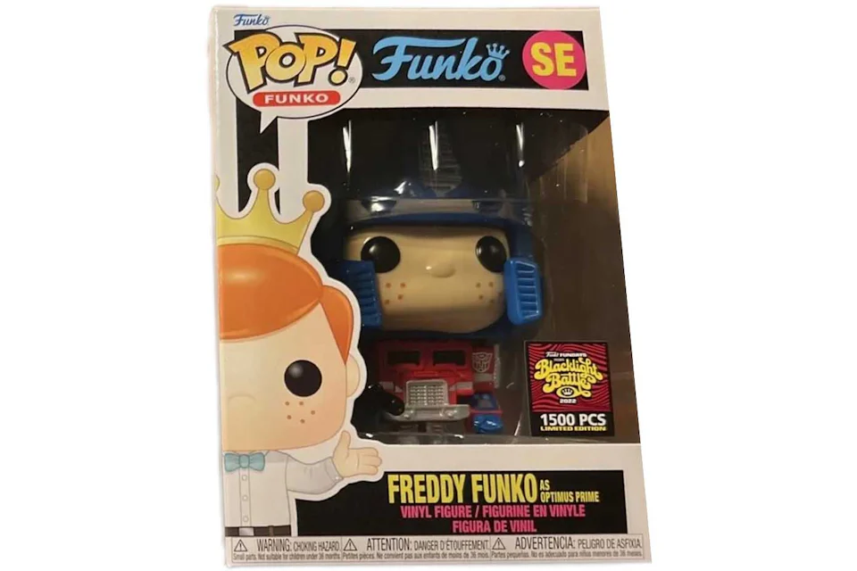 Funko Pop! Fundays Blacklight Battle Freddy Funko As Optimus Prime (White Box) SE (LE 1500)