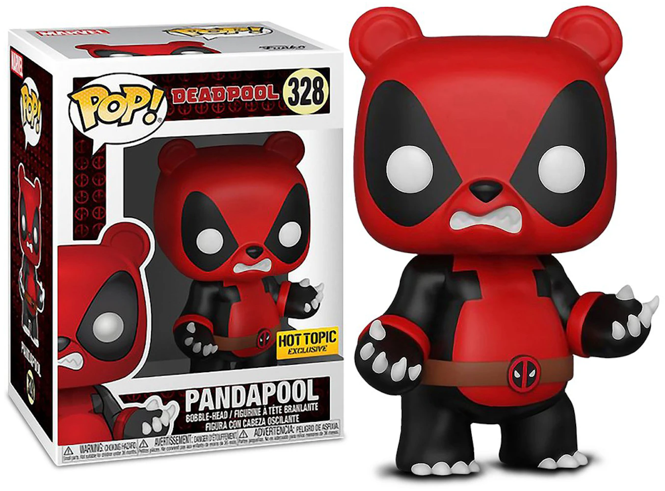 Funko Pop! Marvel Deadpool Pandapool Hot Topic Exclusive Bobble-Head Figure  #328 - GB