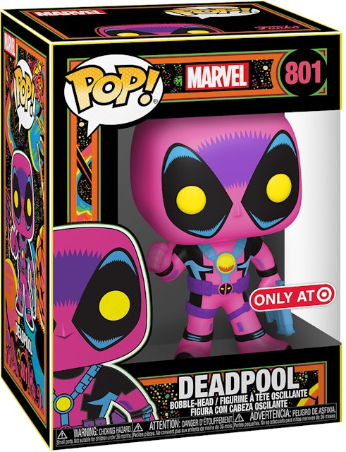 Funko Pop! Marvel Deadpool Target Exclusive (Blacklight) Bobble-Head Figure  #801 - US