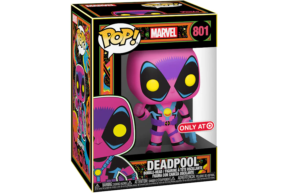 Funko Pop! Marvel Deadpool Target Exclusive (Blacklight) Bobble-Head Figure #801