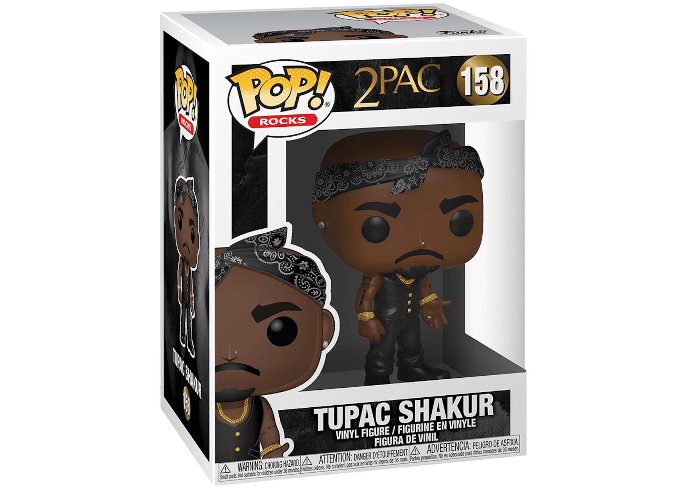 Arbejdsløs Gør livet Gå op Funko Pop! Rocks 2Pac Tupac Shakur Figure #158 - US