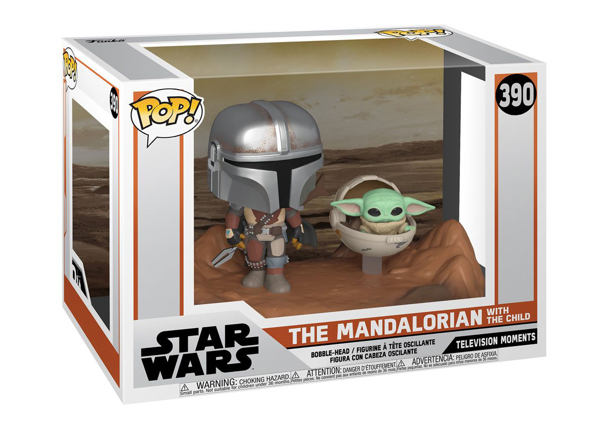 Funko Pop! Star Wars The Mandalorian with the Child Television Moments  Figure #390 - US
