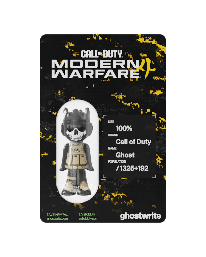 ghostwrite x Call Of Duty "Ghost" 100% ghosts