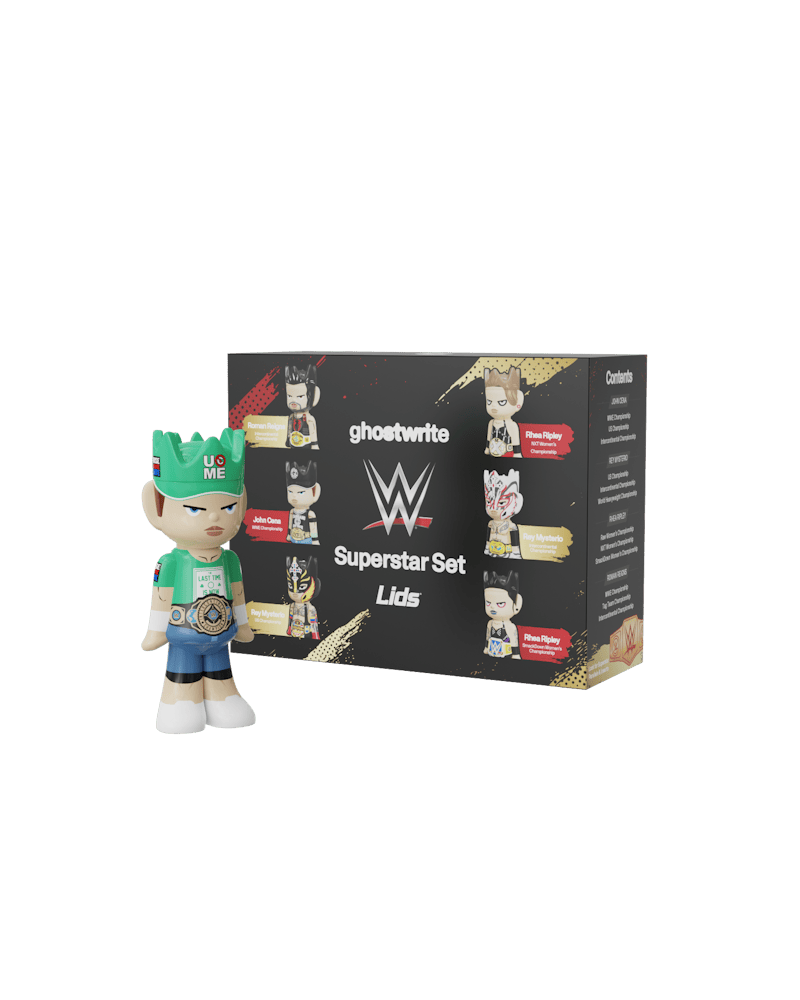 ghostwrite x WWE x Lids "Superstar Set" 3-Pack 100% ghosts