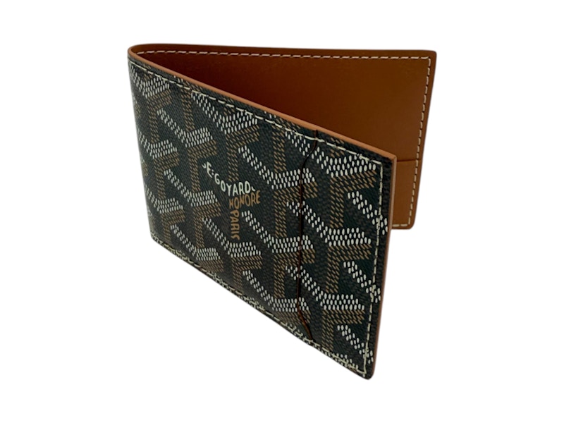 Goyard Slot Wallet Victoire Companion Goyardine Black Tan