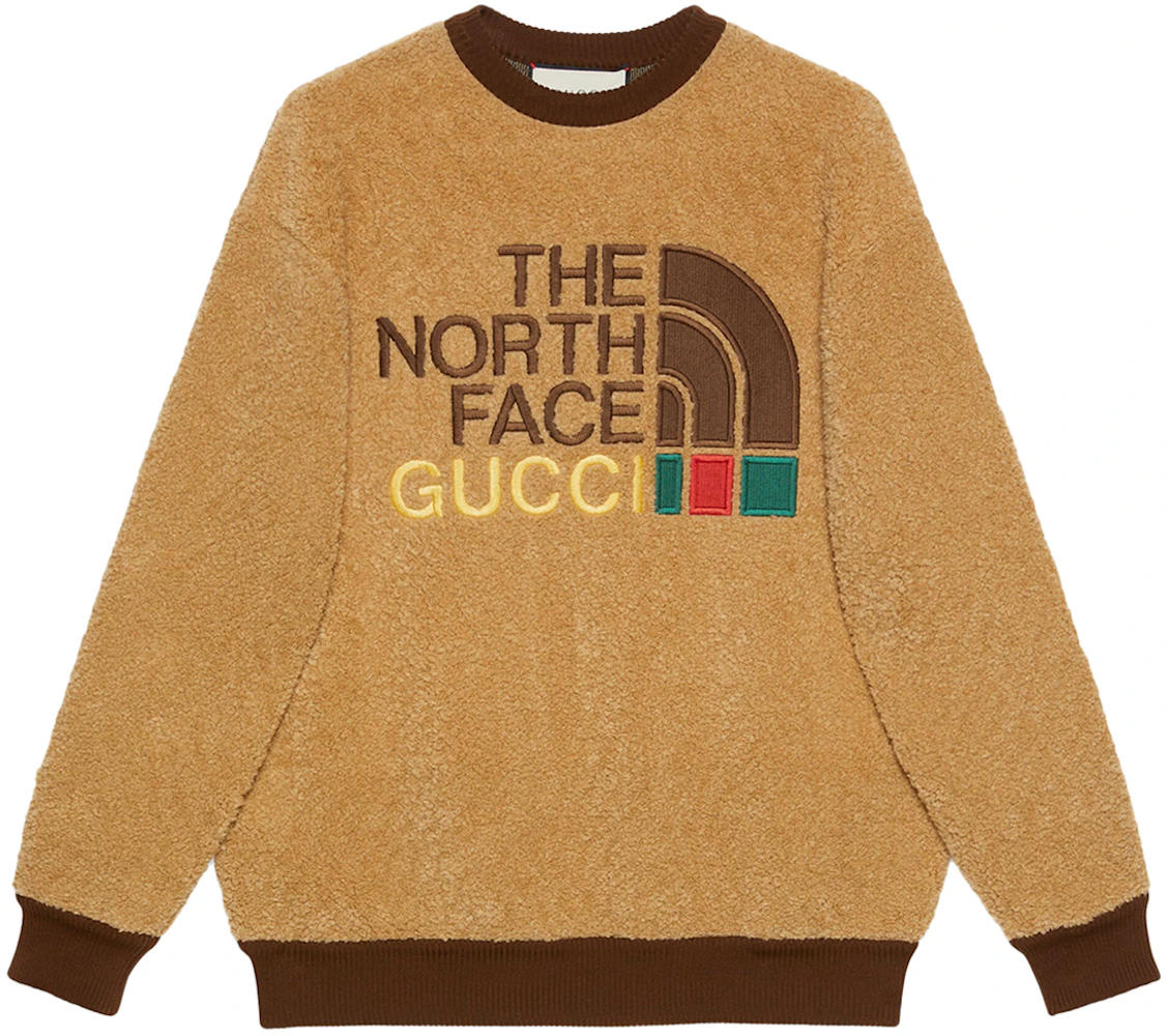 Gucci x The North Face Cotton Hoodie Brown Men's - SS21 - US