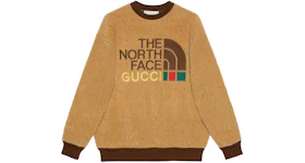 Gucci x The North Face Faux Fur Sweatshirt Brown