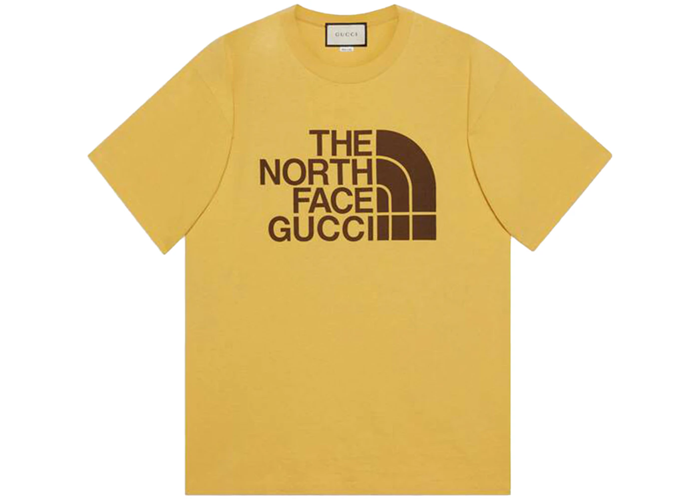 Gucci X The North Face Oversize T Shirt Gold Ss21 Gucci X The North Face Oversize T Shirt Gold Ss21