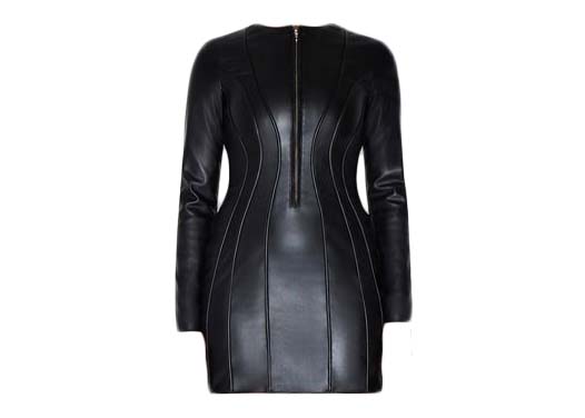 khy by Kylie Jenner Faux Leather Trench Black - FW23 - JP