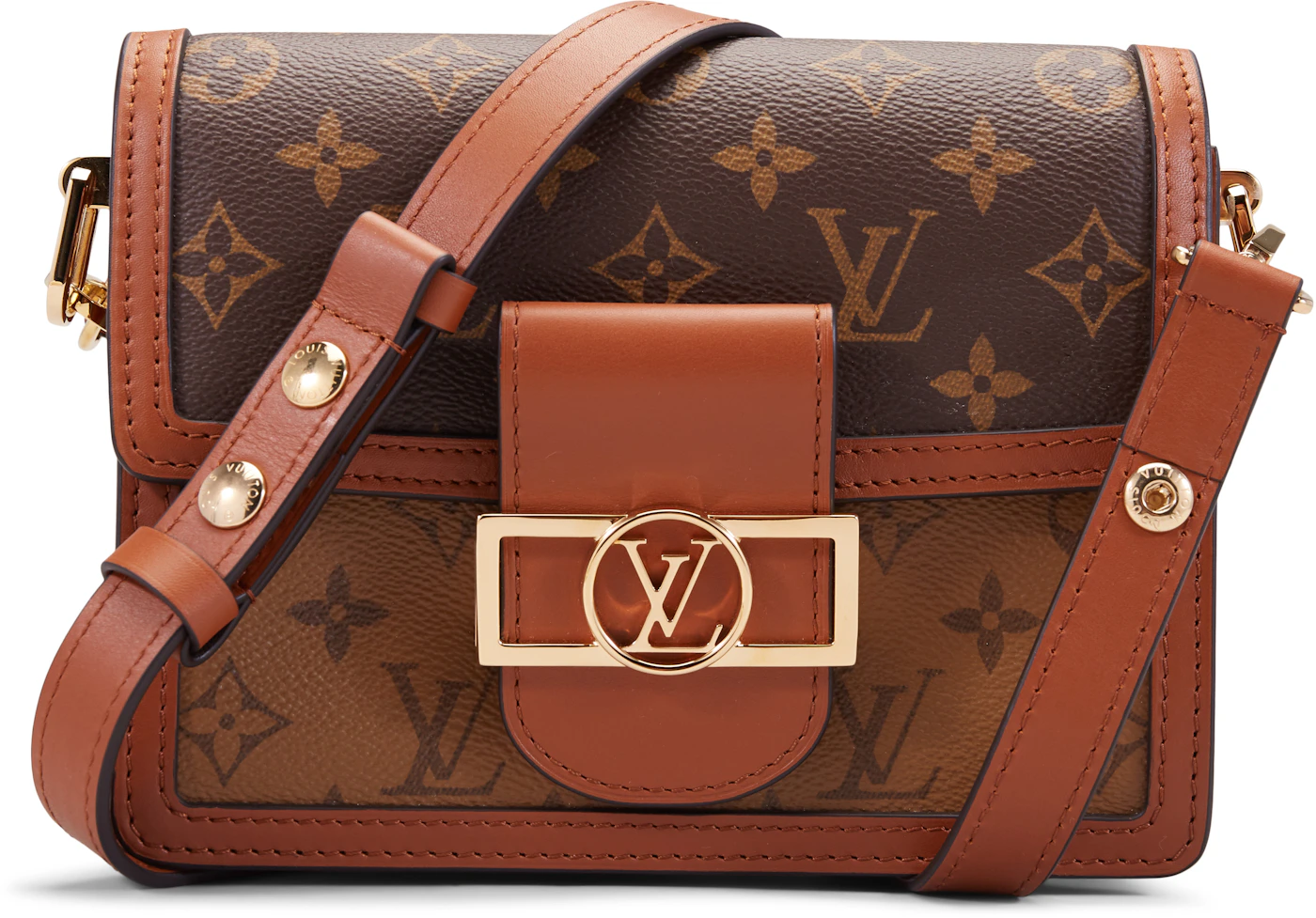 Louis Vuitton Mini Dauphine Monogram Reverse Brown