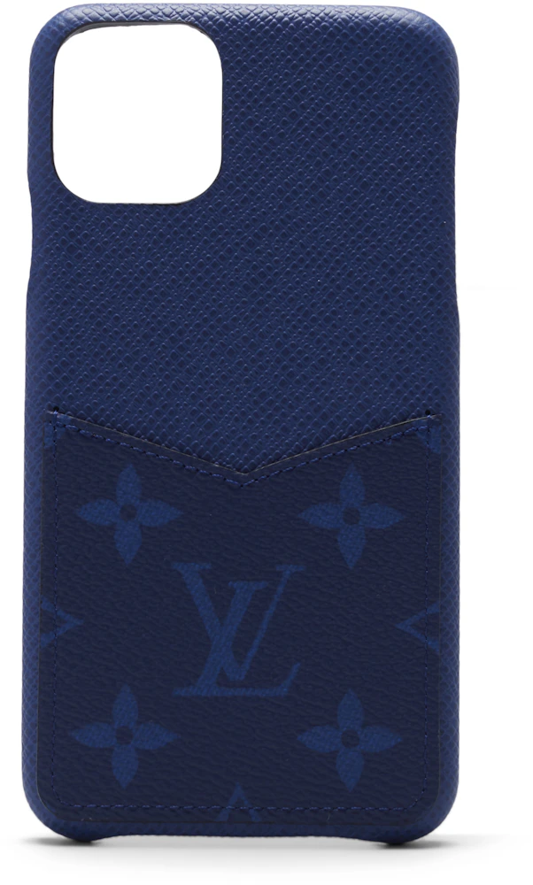 Louis Vuitton iPhone 11 Pro Bumber Monogram Cobalt in Taiga Cowhide  Leather/Coated Canvas - US