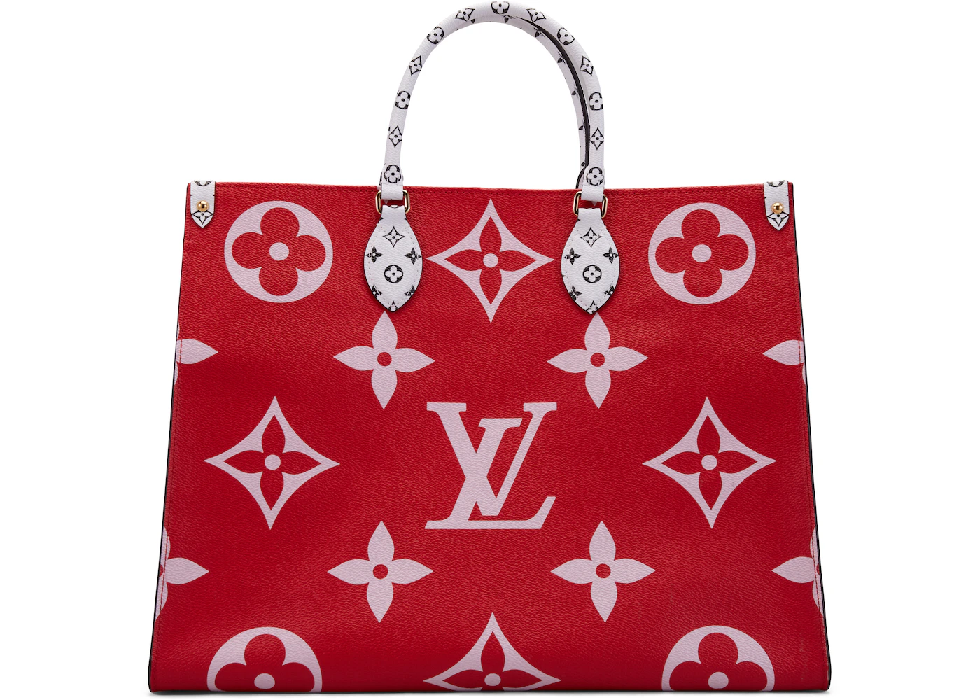 louis vuitton red and pink bag