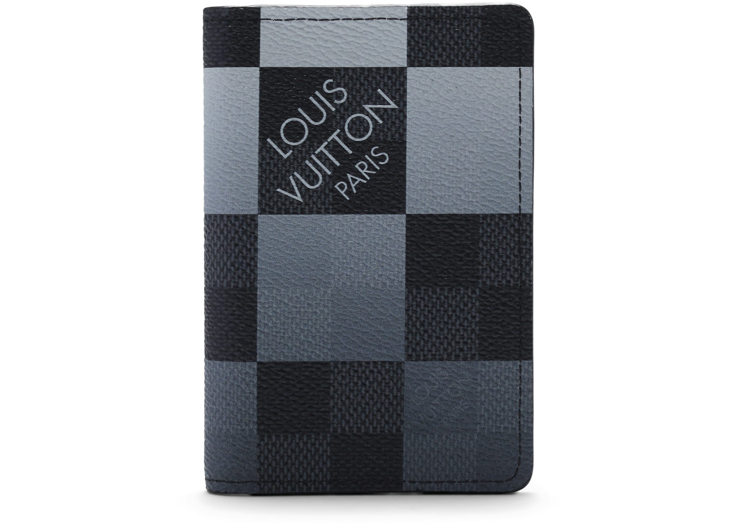 Louis Vuitton Pocket Organizer Damier Graphite Giant (3 Card Slot) White