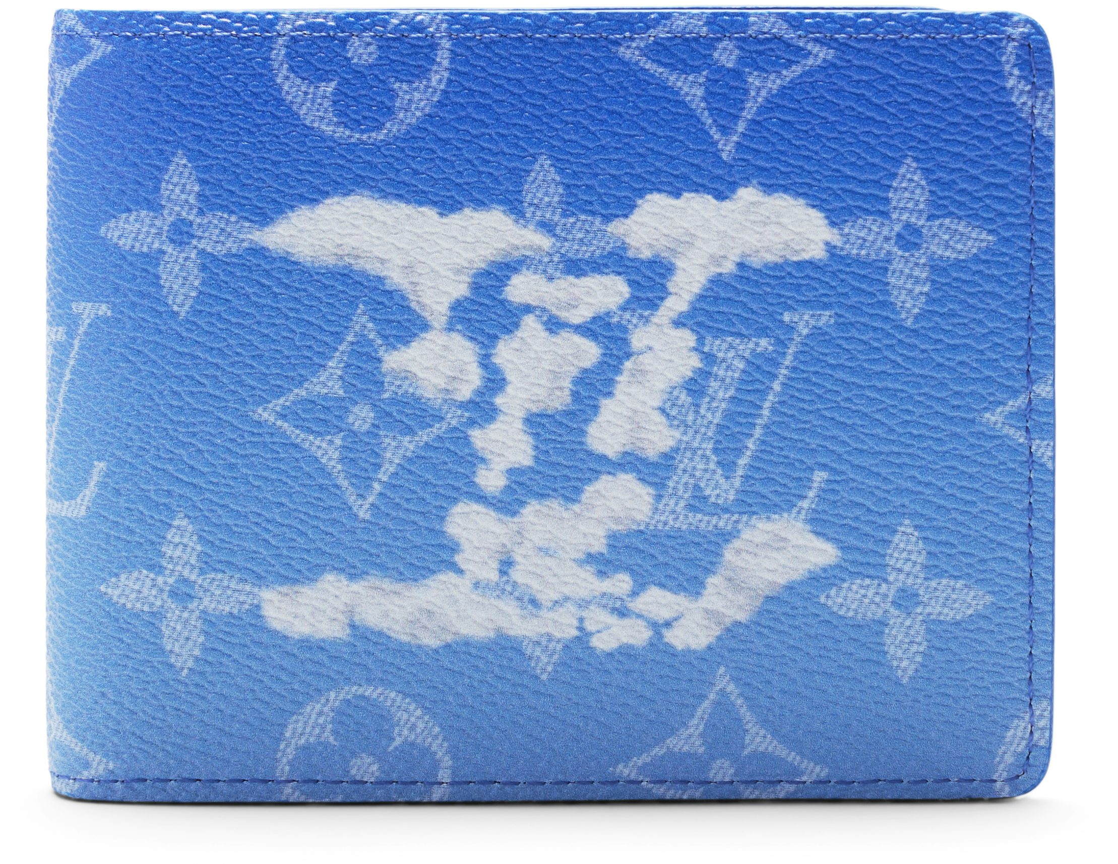 Louis Vuitton Slender Wallet Clouds Monogram Blue in Coated Canvas - US