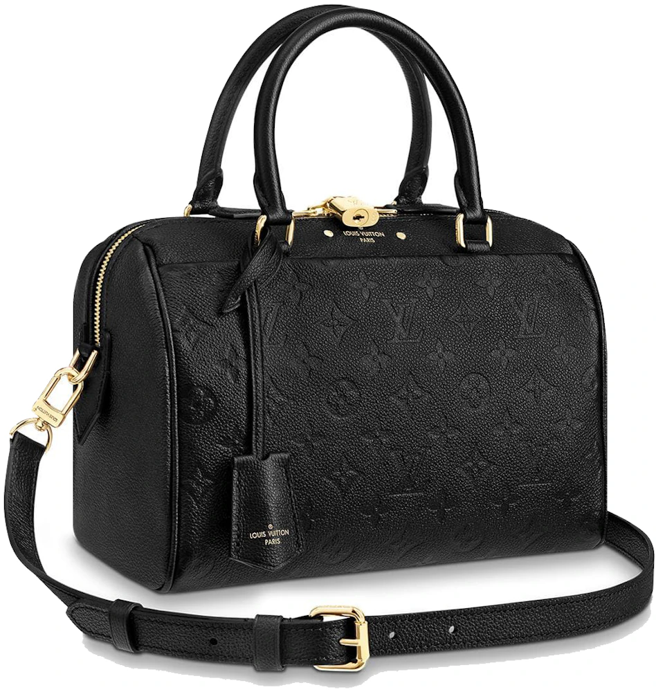 Black Leather Strap for Louis Vuitton (LV) Speedy, etc - 3/4 Wide