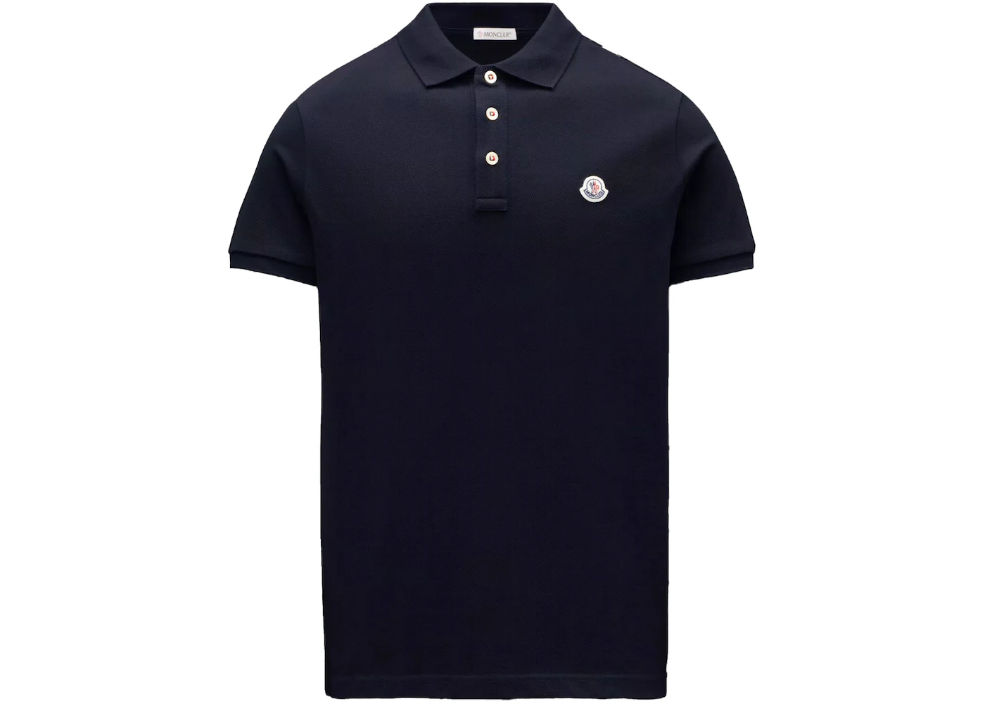 Moncler Logo Polo Shirt Navy Blue Men's - SS23 - US