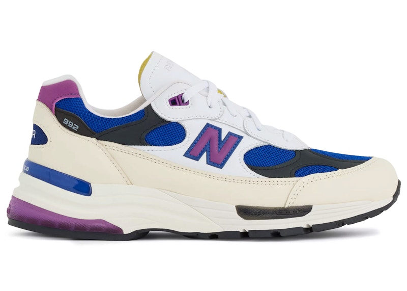 New Balance 992 MiUSA White Royal Purple Fuchsia