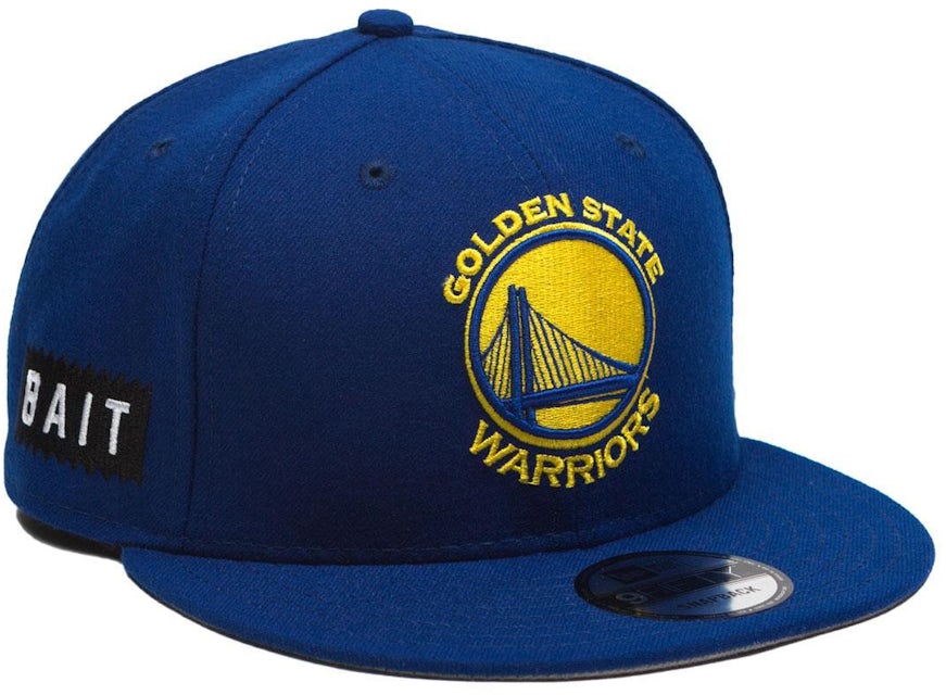 Men's New Era Cap Royal Blue | Yellow Golden State Warriors Big Logo 9FIFTY  NBA