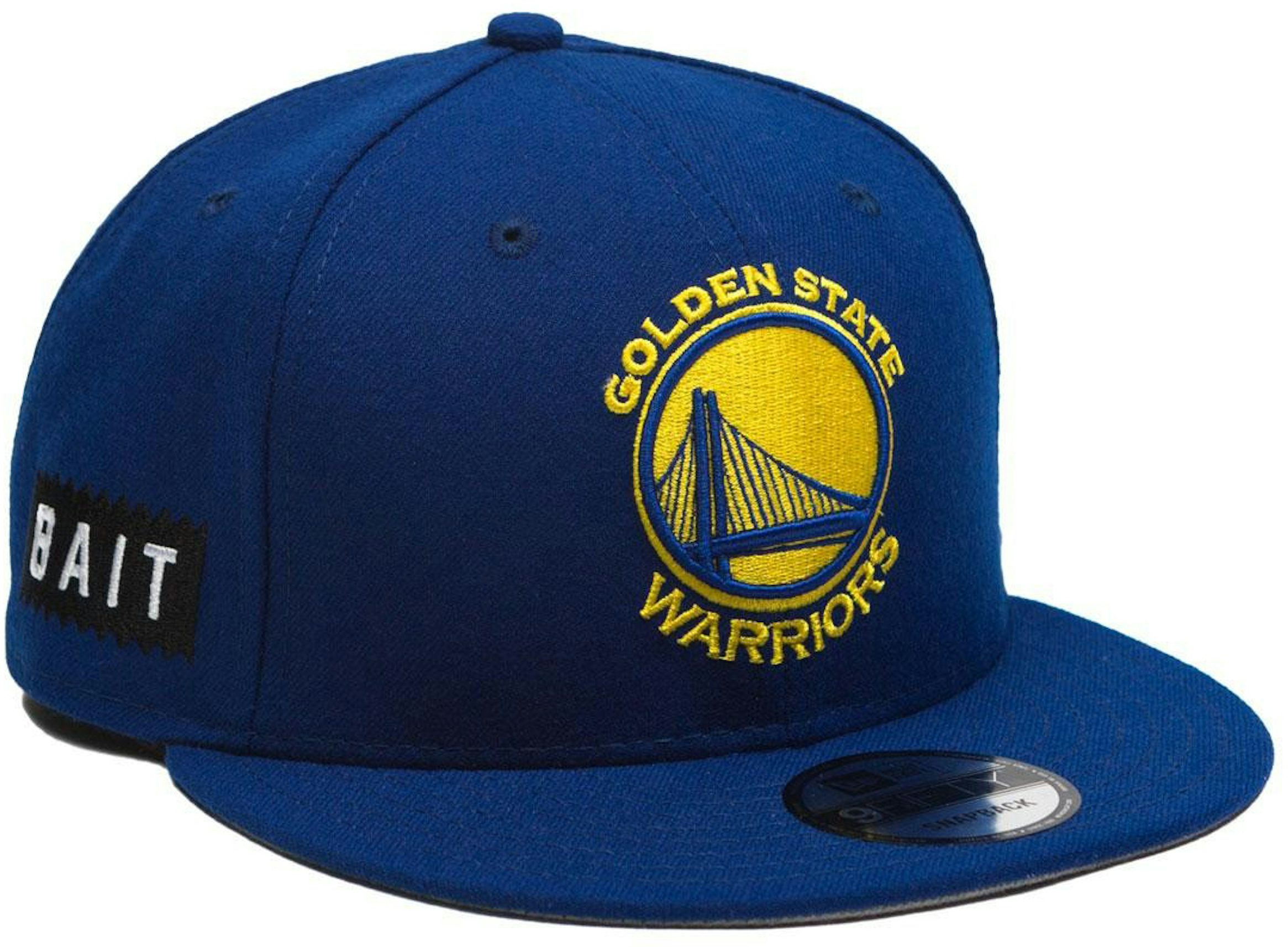 New Era Golden State Warriors Royal Stripes 9FORTY Trucker Snapback Hat