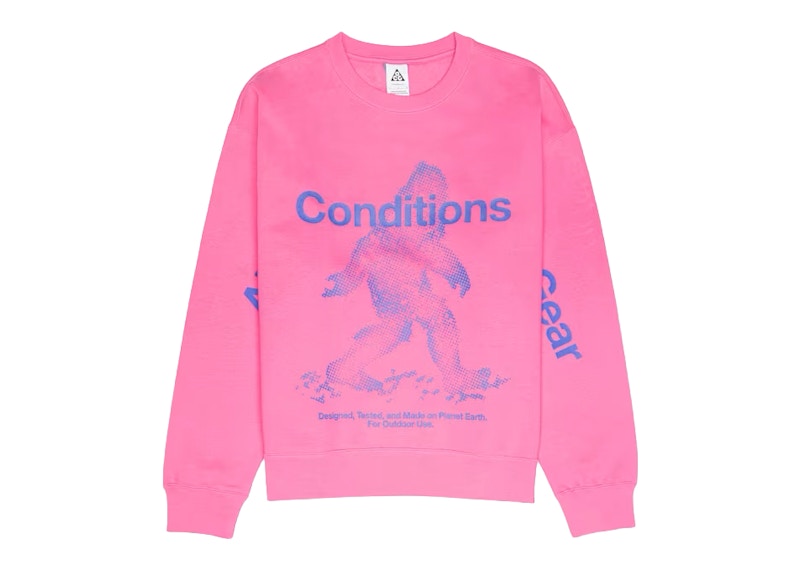 Nike ACG Tuff Fleece Crewneck Pinksicle Men's - US