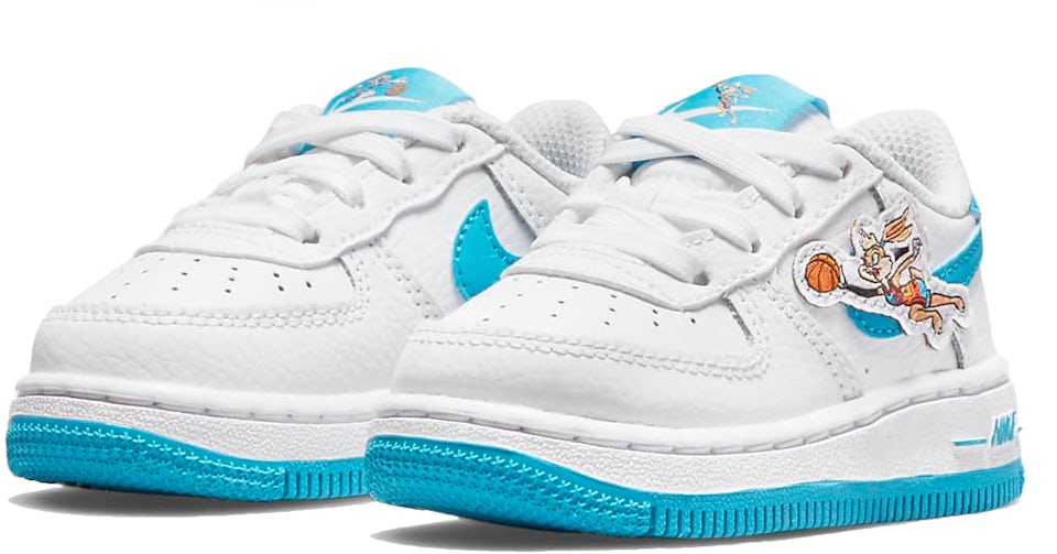Nike Custom Air Force 1 Low Sneakers Baby Blue Light Blue