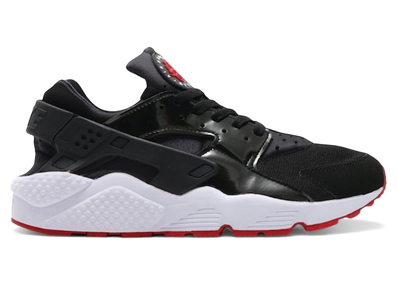 Men's Nike Air Huarache/ Sneakers in Black/Gym Red/White