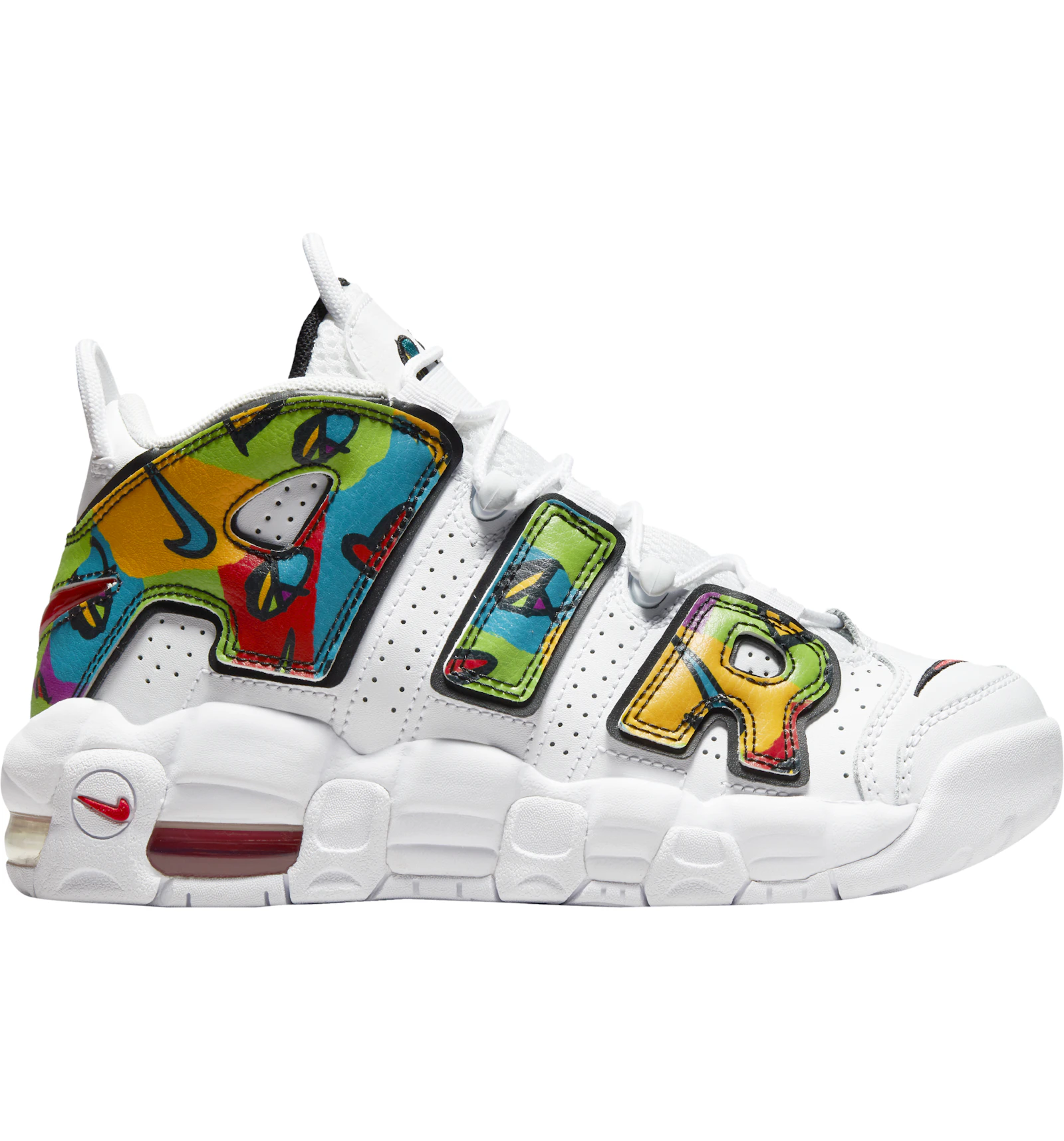 Nike Air More Uptempo Peace Love Swoosh Gs Dm8155 100 Gb Nike Air More Uptempo Peace Love Swoosh Gs Dm8155 100 Gb