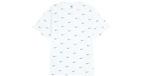 Nike All Over Swoosh Logo T-Shirt White