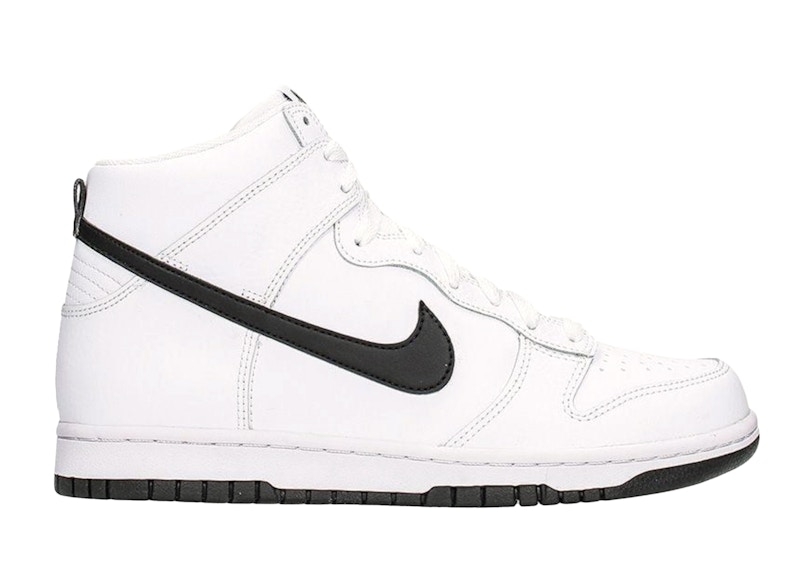 nike sb dunk high white black