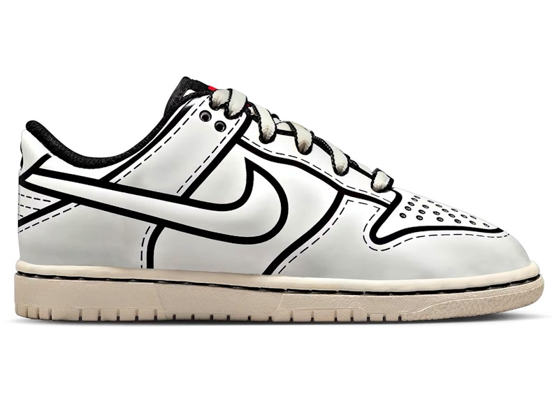Pre-owned Nike Dunk Low Lego Sneakers In Sail/black In Multi